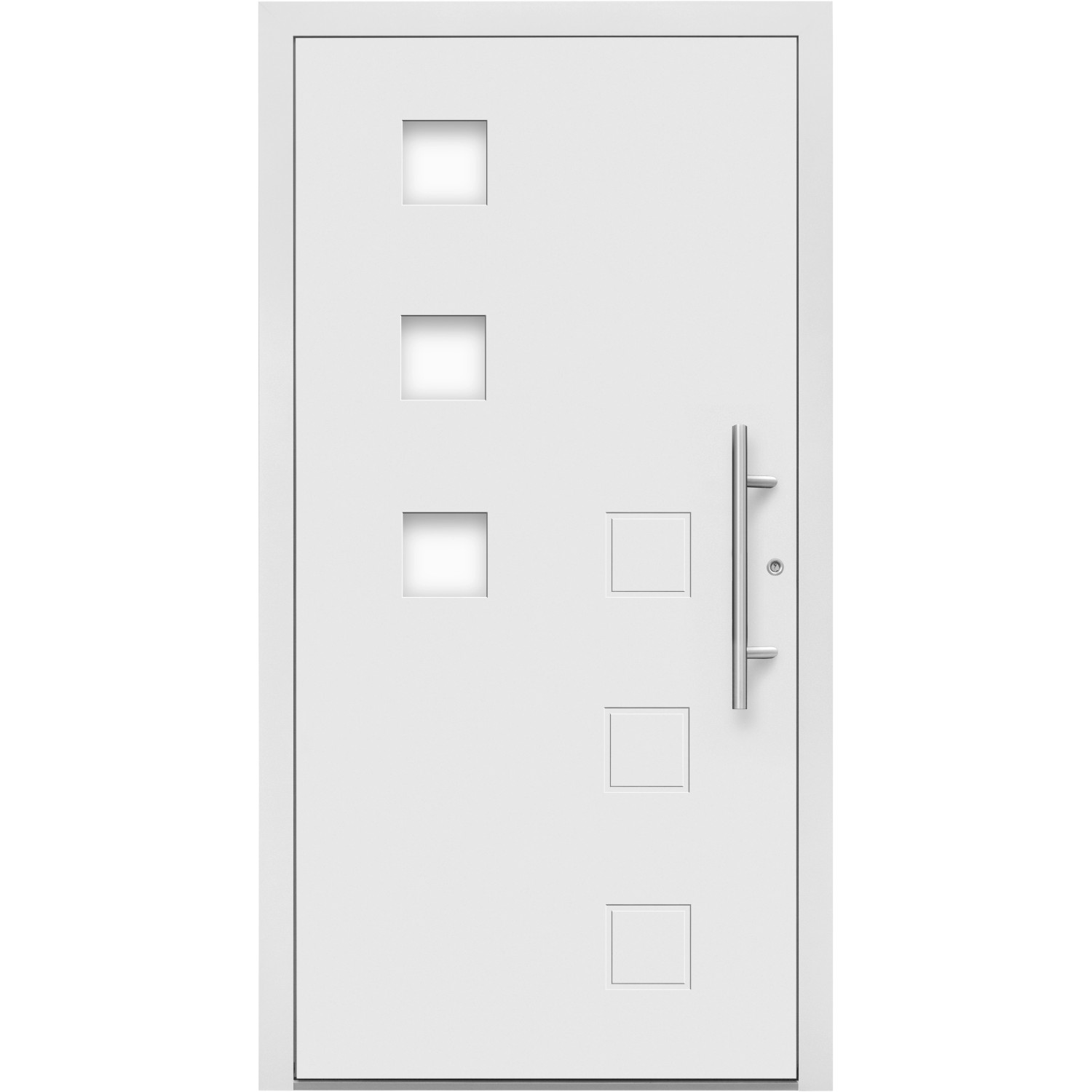 Splendoor Hliníkové vchodové dveře Moderno M510/P, bílé, 110 P