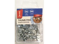 Bondecor Kovové připínáčky na tabuli, 100 ks