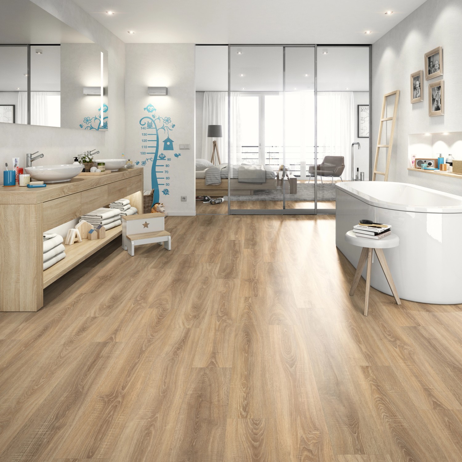 Egger Kompozitní podlaha GreenTec Classic EHD001 dub Sägerau hn. 1292x193x7,5mm