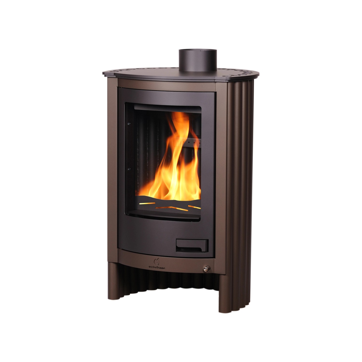 HS Flamingo Krbová kamna Masterflamme Piccolo I hnědá sametová 596 x 981 x 536mm