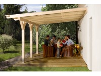 Weka Zastřešení terasy 672 vel. 1, přírodní, 337 x 242 cm