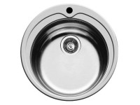 PYRAMIS Nerezový dřez KIBA 1B hladký, pr. 48,5 cm (92 mm)