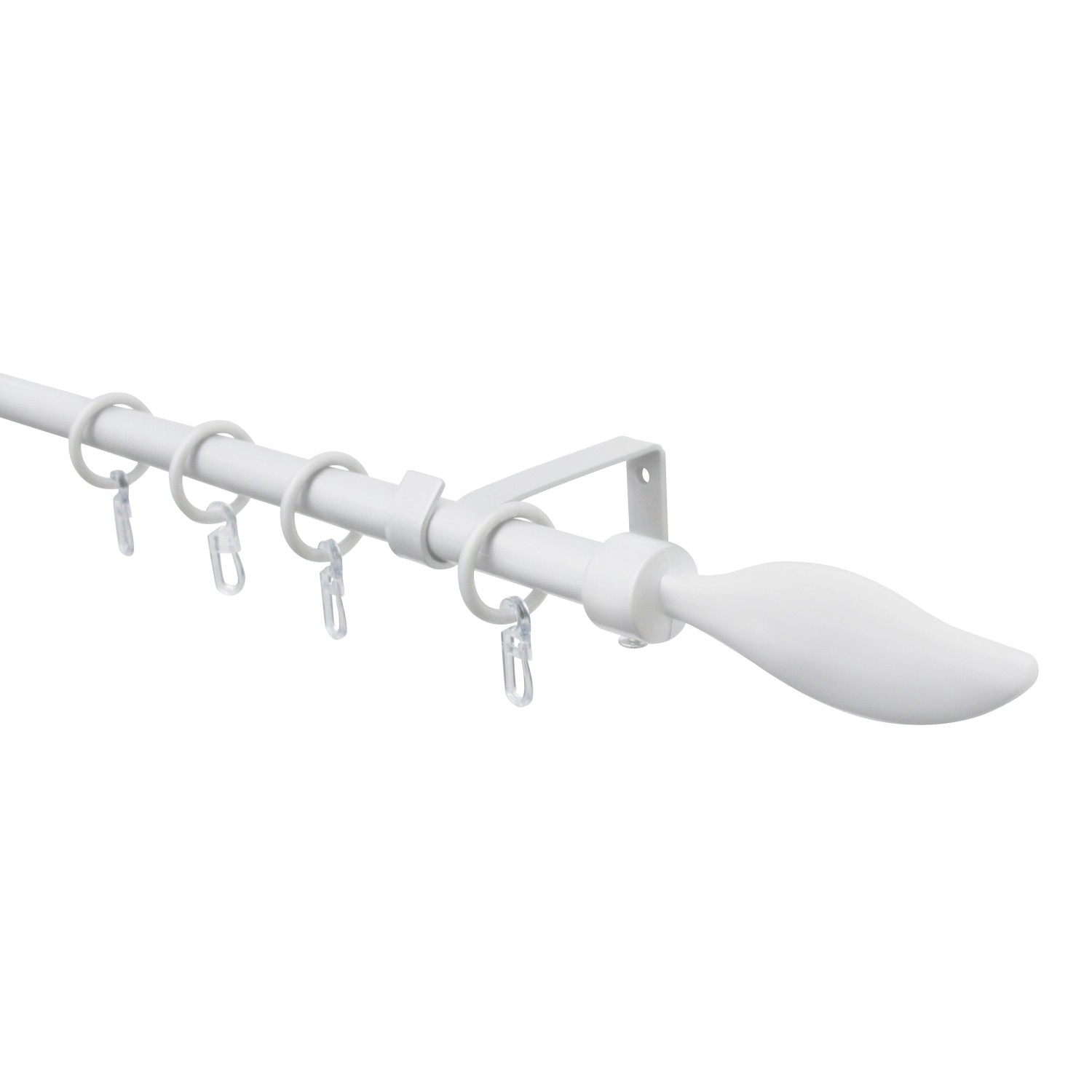 Gardinia Záclonová tyč kompletní souprava Flame výsuvná pr. 16 mm Flame bílá