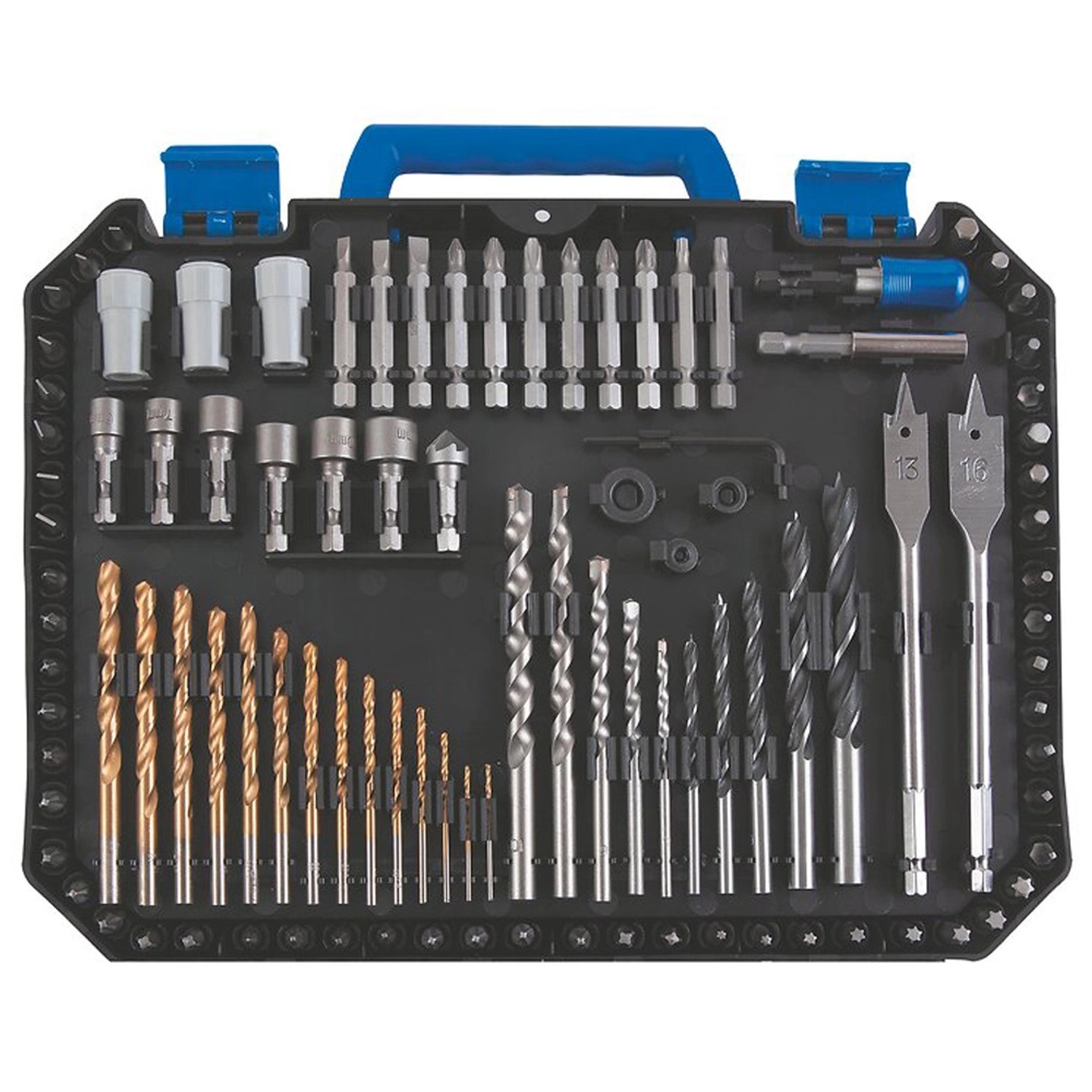 LUX Sada vrtáků, bitů, hmoždinek a šroubů, 400 dílů