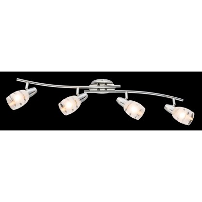 GLOBO Stropní svítidlo ROY, 4x E14, chrom, 81 x 9 x 19 cm