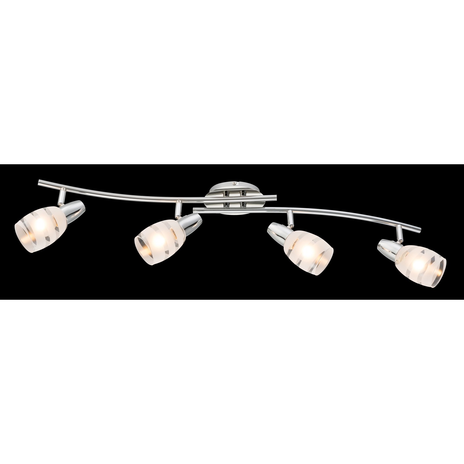 Globo Stropní svítidlo ROY, 4x E14, chrom, 81 x 9 x 19 cm