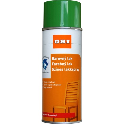 OBI Lak ve spreji vysoce lesklý RAL 6018 zelenožlutá 400 ml