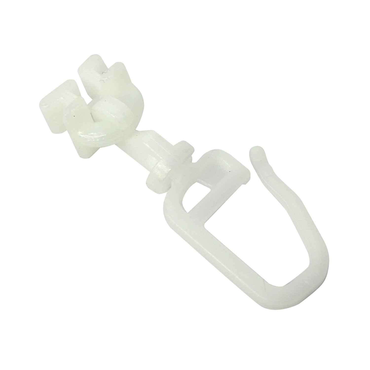 Gardinia Otočný jezdec pro 4 mm kanál kolejničky bílý, 20 ks