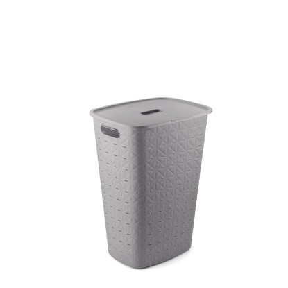 Curver Koš na špinavé prádlo Softex šedá, 43,8 x 34 x 59,9 cm, 56 l