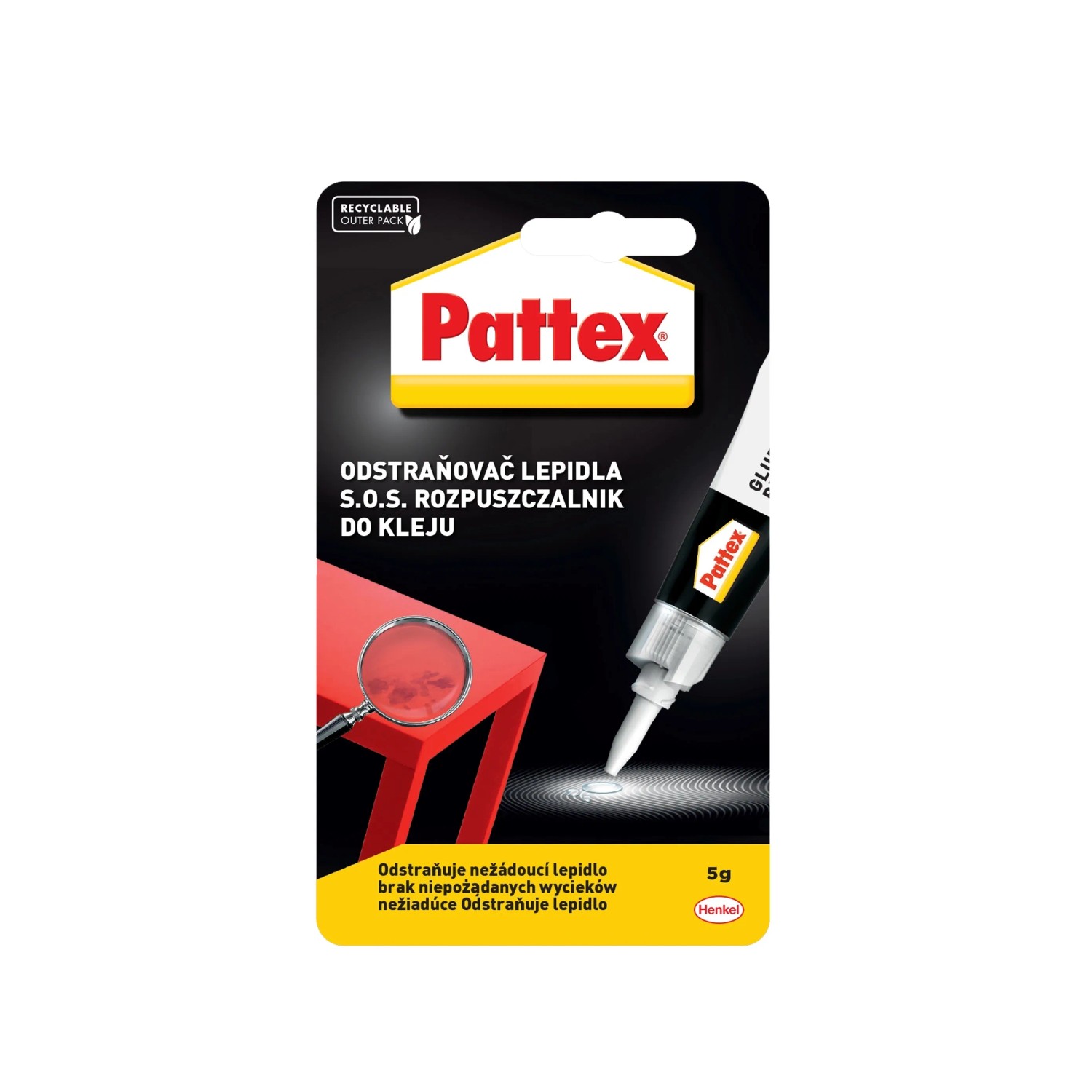 Pattex Odstraňovač vteřinového/ sekundového lepidla 5 g