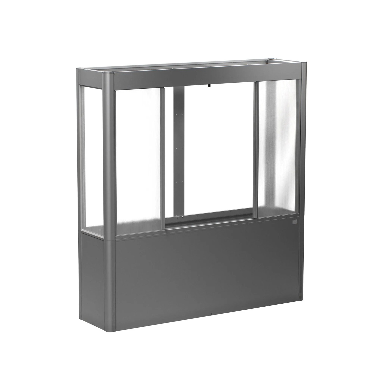 Biohort Skleník s vyvýš.záhonem Florentina 2x0,5MAXI kř.šedý 201,6x54,7x213,4 cm