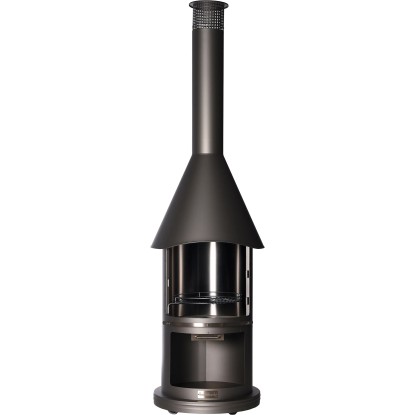 Buschbeck Nerezový grilovací krb Auckland Prestige, sv. šedá, pr. 65 x 230 cm