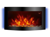 EL Fuego Davos Nástěnný elektrický krb černý 2 kW