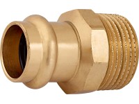 Lisovací redukční vsuvka červený bronz, pr. 22 mm x 33,3 mm (R 1), 1 ks Lisovací redukční vsuvka červený bronz, pr. 22 mm x 33,3 mm (R 1), 1 ks