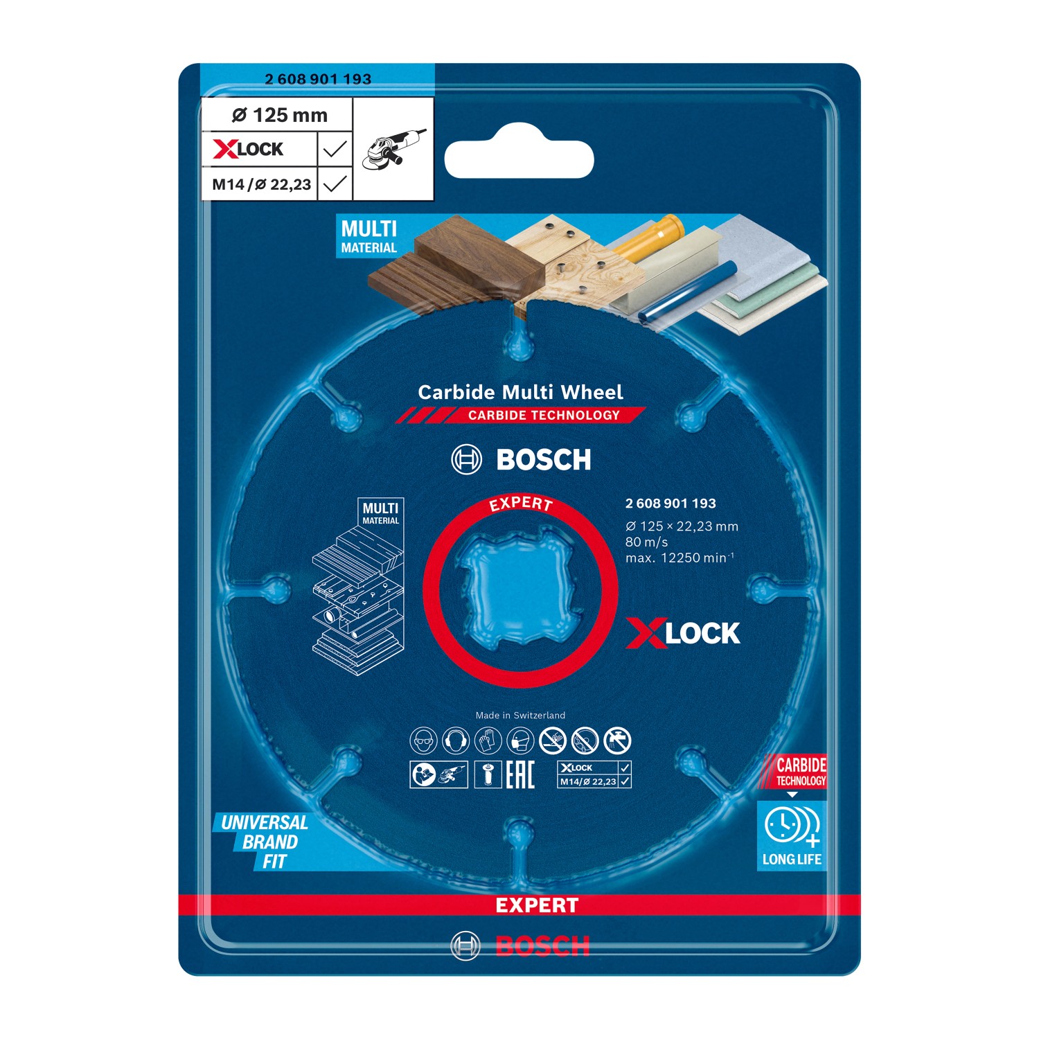 Kotouč řezný Bosch EXPERT Carbide Multi Wheel X-LOCK 125 mm