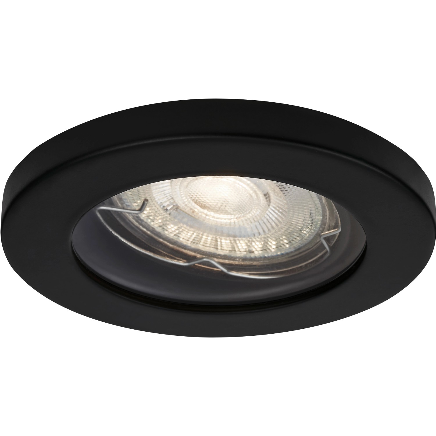 Brilo Vestavné LED svítidlo Kowali 3 ks, matná černá, pr. 85 mm