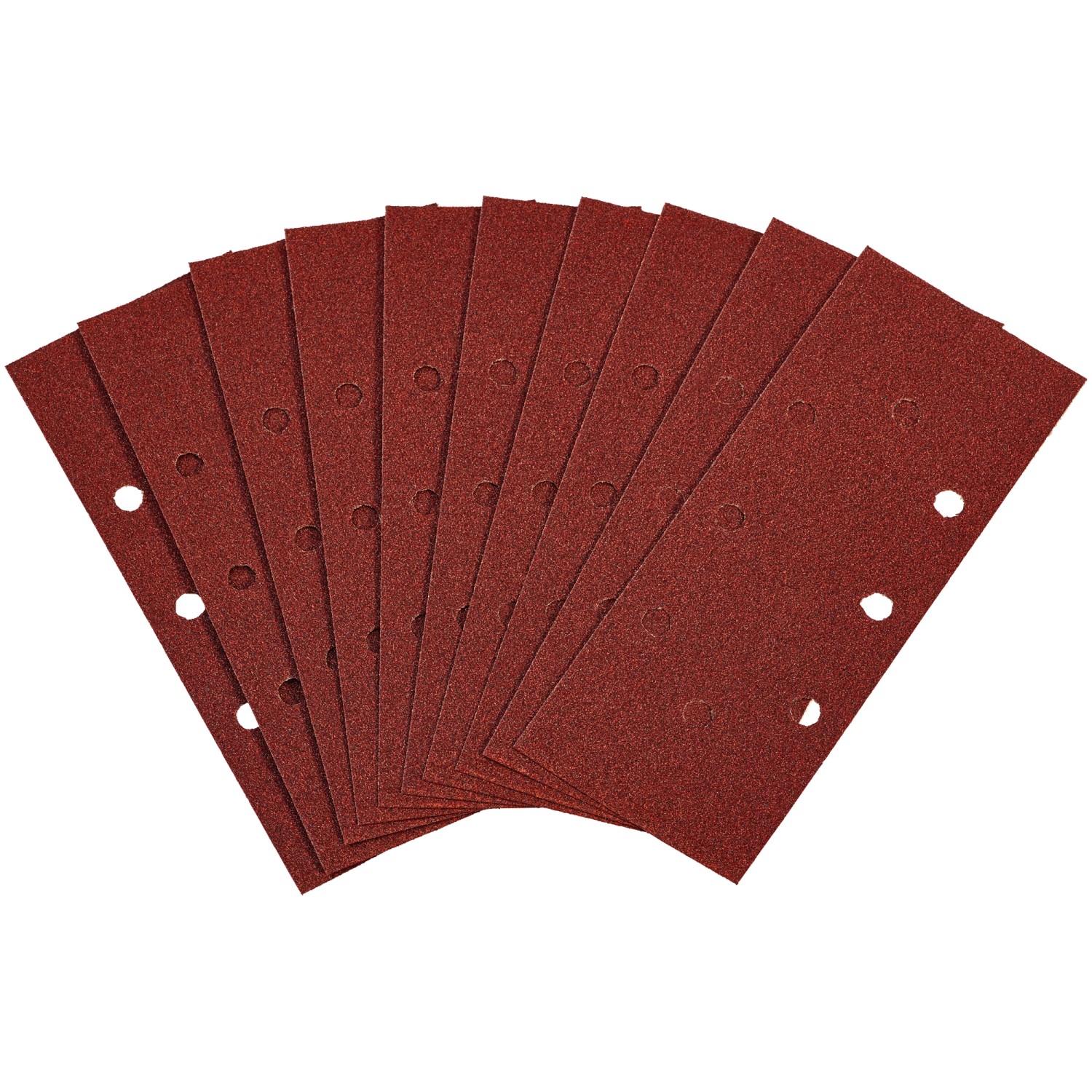 LUX-TOOLS Brusný papír pro vibrační brusky 6+2 otvorů K40, 93 x 230 mm, 10 ks