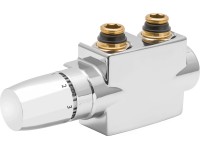 Blok ventilů Quattro, chrom, 21 mm (G 1/2) x 24,1 mm (G 3/4)