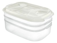 Tontarelli Set dóz Nuvola Plus bílá, 1+1+2 l