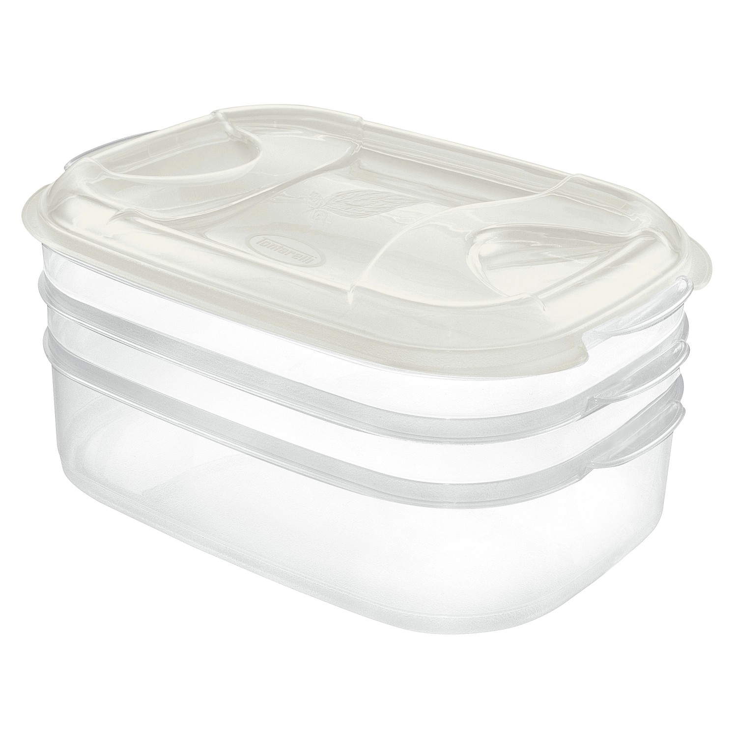 Tontarelli Set dóz Nuvola Plus bílá, 1+1+2 l