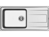 Pyramis Nerezový dřez s odkapávačem Alea Plus 1B 1D, 100 x 50 cm
