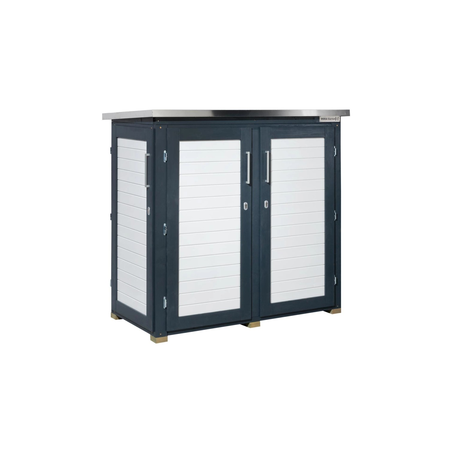 Weka Zahradní skříň Garten Q Teras, antracitová, 161 x 170 x 85 cm