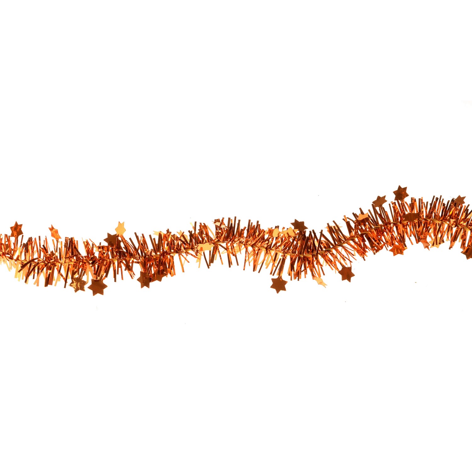 Řetěz dekorativní vánoční mini s hvězdičkami pr. 1,5 cm, měděný