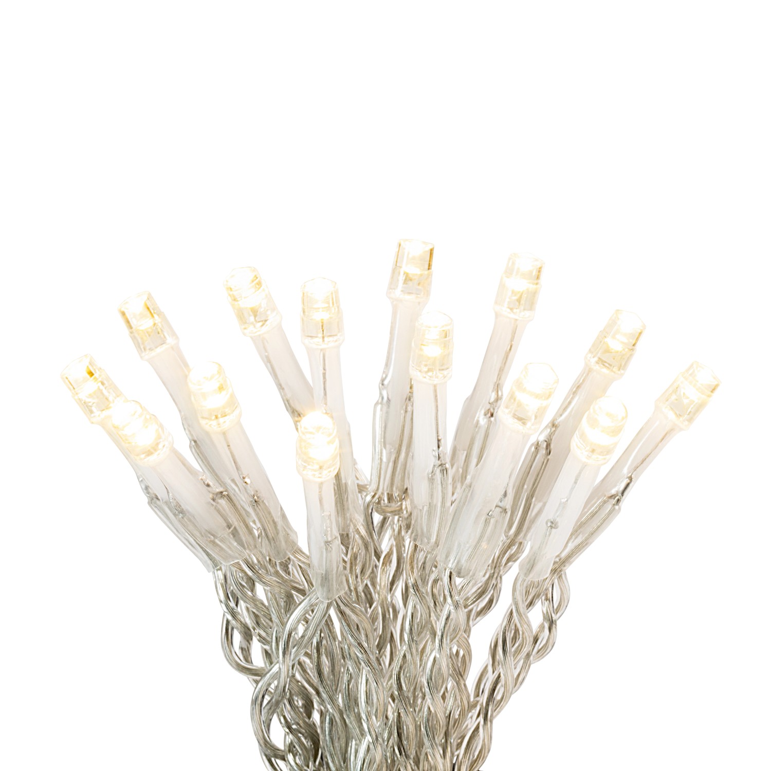 VLC LED světelný řetěz 240 x LED teplá bílá, 8funkcí, IP44, průhledný, 22,92 m