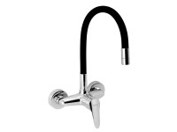 Titania Dřezová baterie 94480,0C s flexi ramenem, černá, rozteč 150 mm