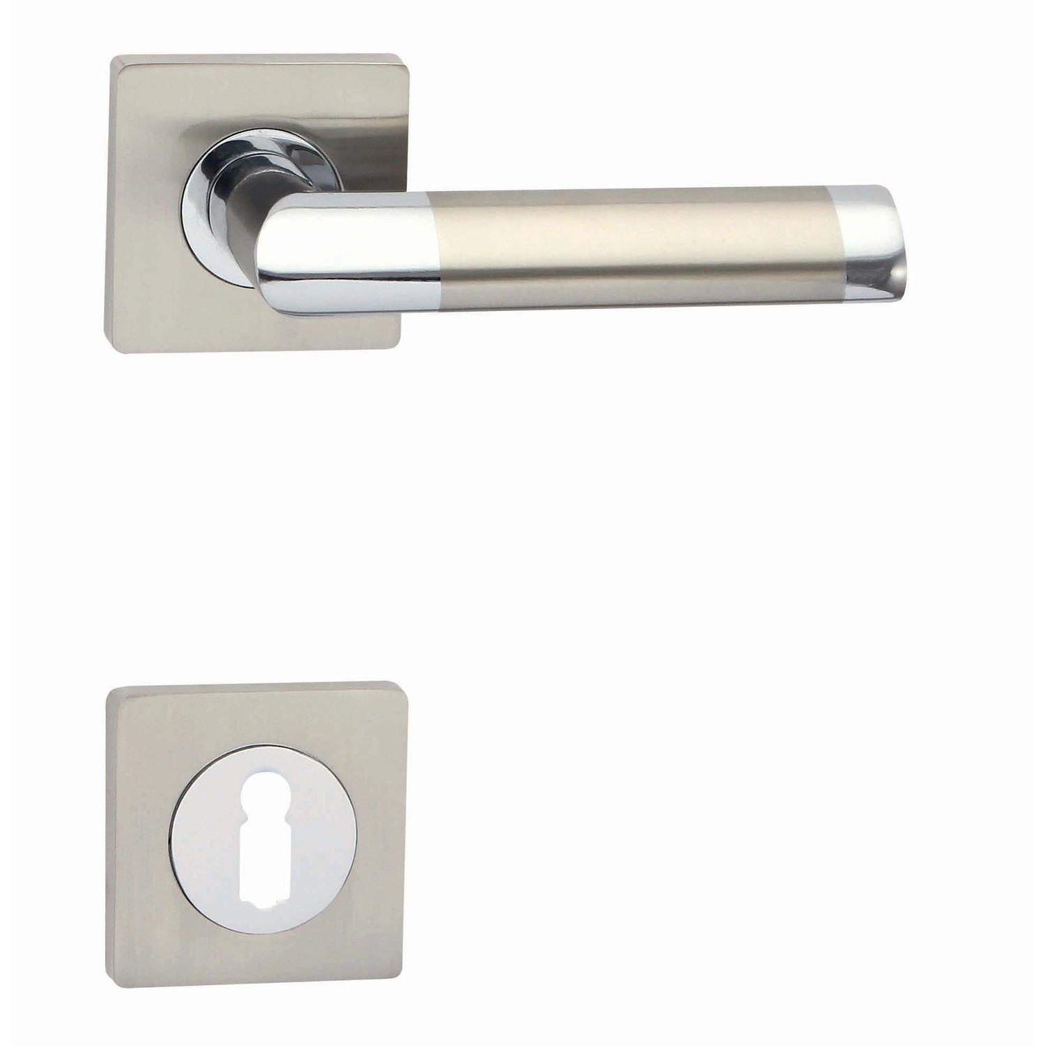 Cobra Rozetové dveřní kování NICOL-S BB, chrom lesklý/nikl matný