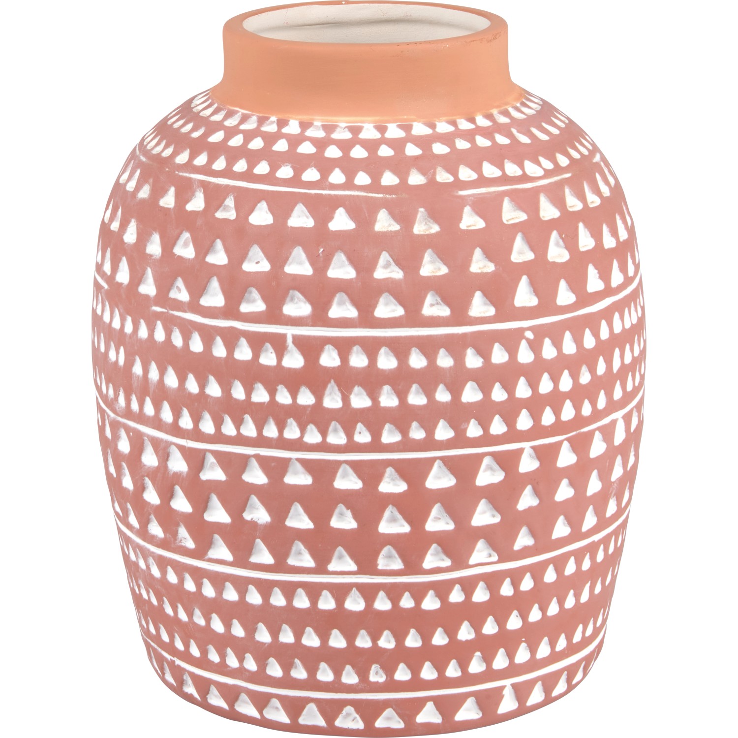 Váza Desert Flower keramická 18,5 cm x průměr 15 cm terakota