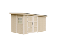 Timbela Zahradní domek - přístavba M939B z LP SmartSide, přírodní, 236 x 368 cm
