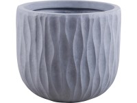 Květináč Rodez 21 cm x průměr 25 cm světle šedý