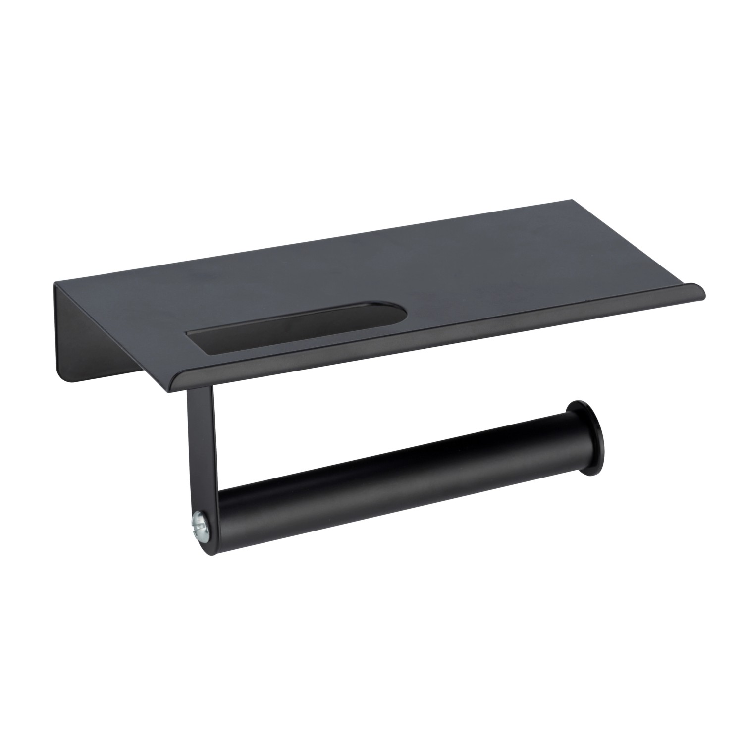 Držák toaletního papíru s poličkou, Allstar, Wenko černá