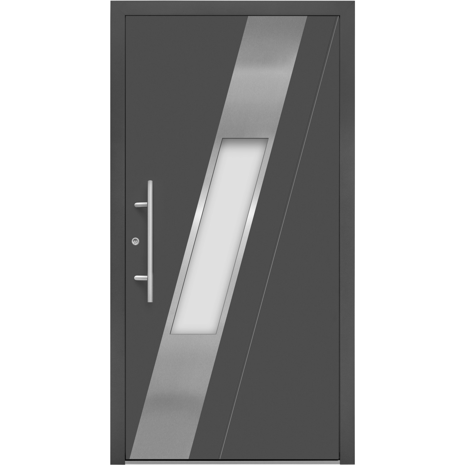 Splendoor Hliníkové vchodové dveře Moderno M540/P, antracitová metalíza, 110 L