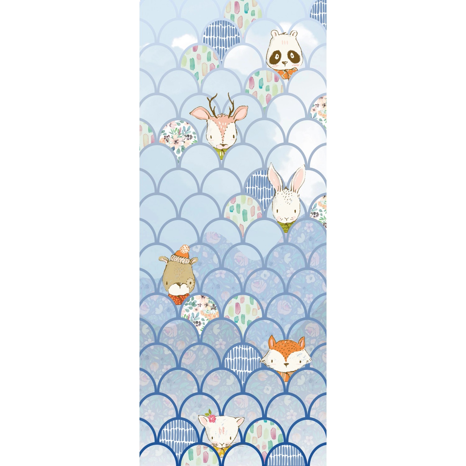 Komar Vliesová fototapeta Shelly Bluewave 100 x 250 cm