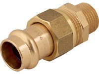 Lisovací šroubení červený bronz, pr. 18 mm x 21 mm (R 1/2), 1 ks Lisovací šroubení červený bronz, pr. 18 mm x 21 mm (R 1/2), 1 ks