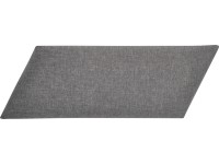 Nástěnný polstr Diamant levý 30 cm x 15 cm tmavě šedý strukturovaný