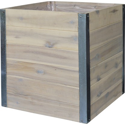 Dřevěný květináč 28 cm x 28 cm x 28 cm