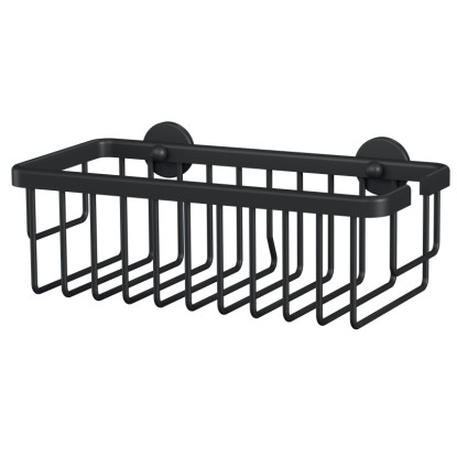 tesa Košík do sprchy Moon, matná černá, 92 x 250 x 125 mm