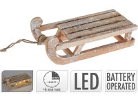 Koopman Vánoční dekorace sáně s LED osvětlením 30 x 14 x 11 cm Koopman Vánoční dekorace sáně s LED osvětlením 30 x 14 x 11 cm