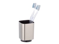 Wenko Kelímek na zubní kartáčky Auron plastový 7 cm x 10 cm x 7 cm stříbrný