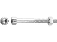 Závitový šroub s válcovou hlavou SW6 bíle pozinkovaný M8 x 20 mm, 6 ks + matice