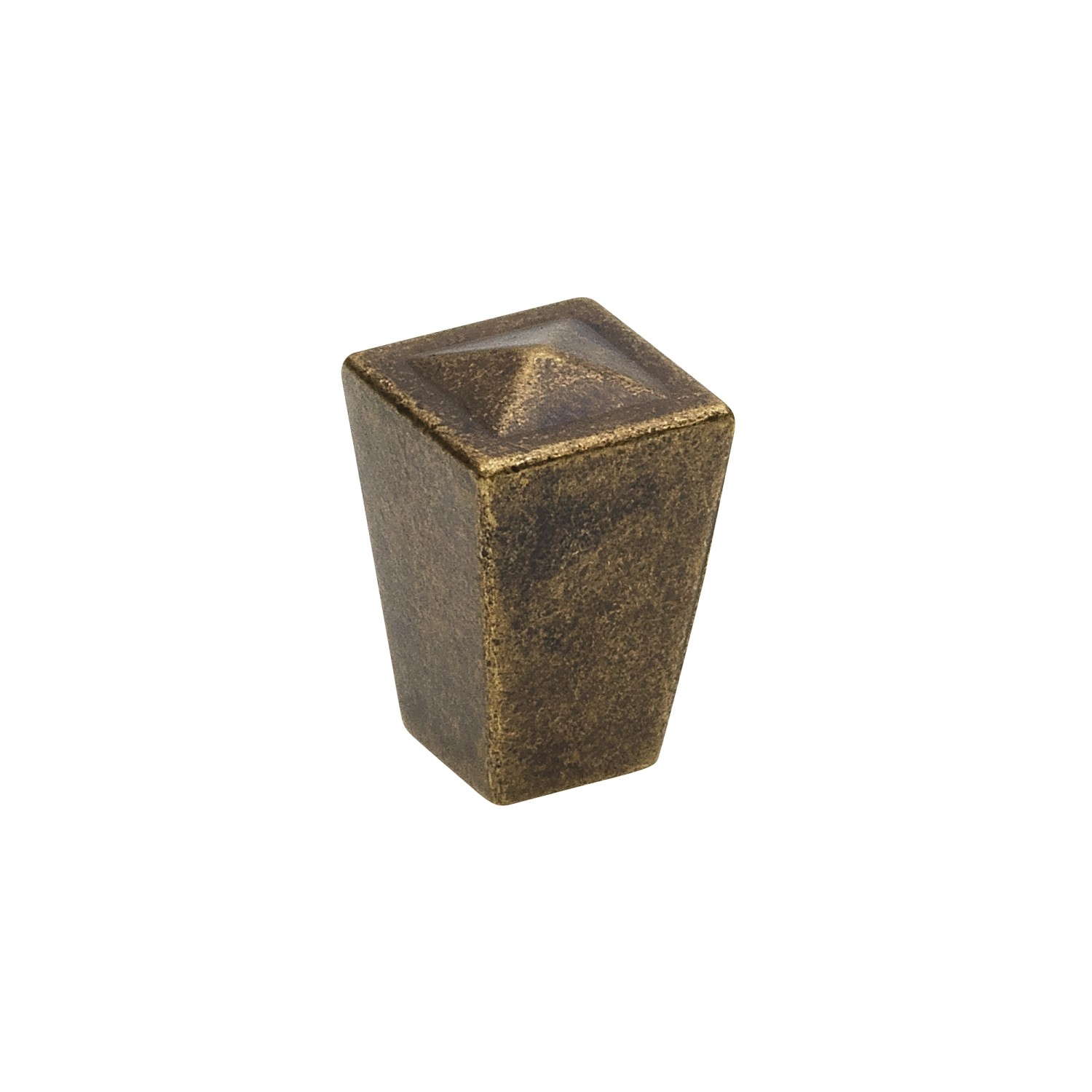 Siro Nábytková knopka 1548 čtvercová, kov staromosaz 18 mm