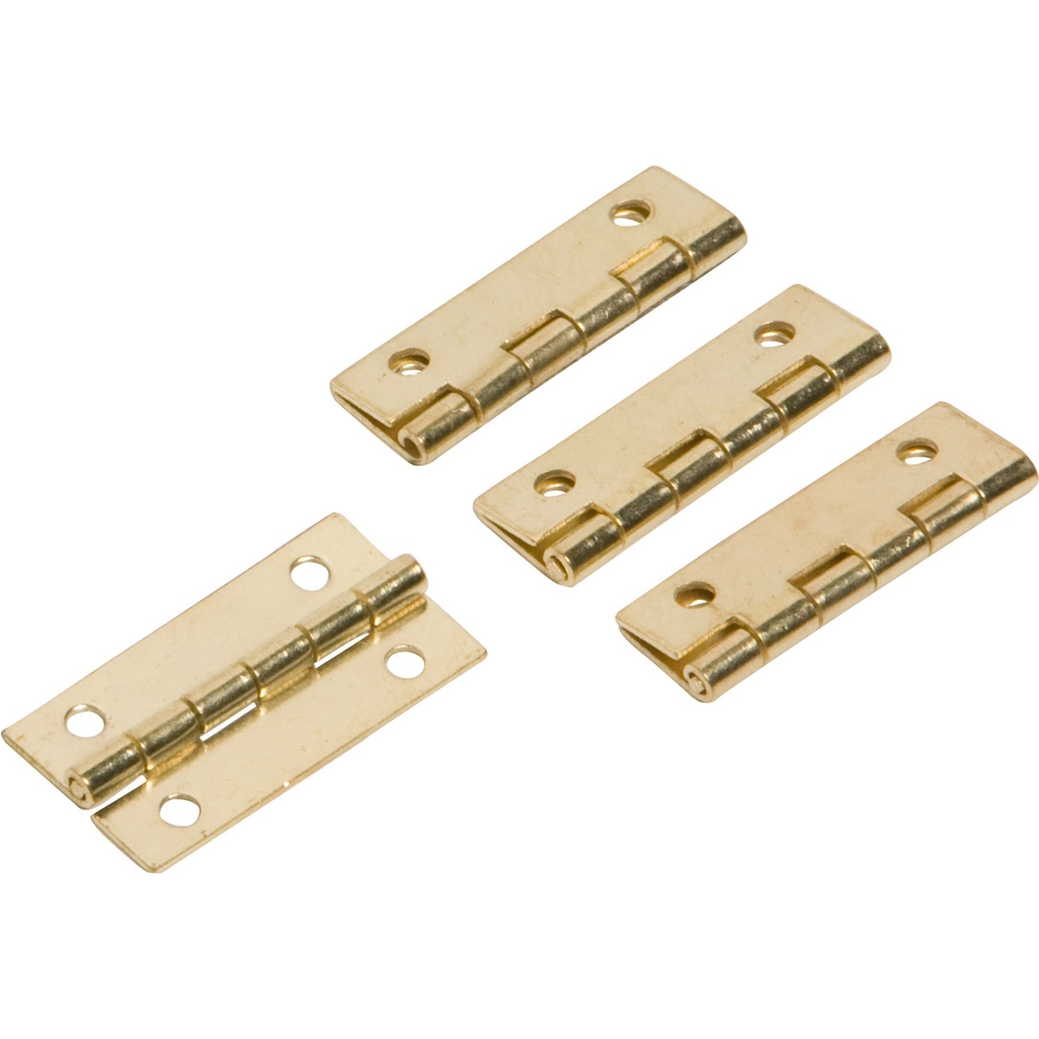 Kazetový závěs, 30 mm x 17 mm, pomosazený, 4 ks