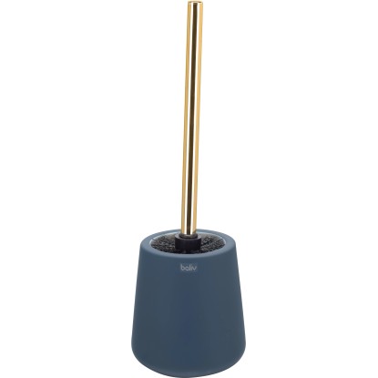 baliv Držák na WC štětku, zelený/zlatý, keramický