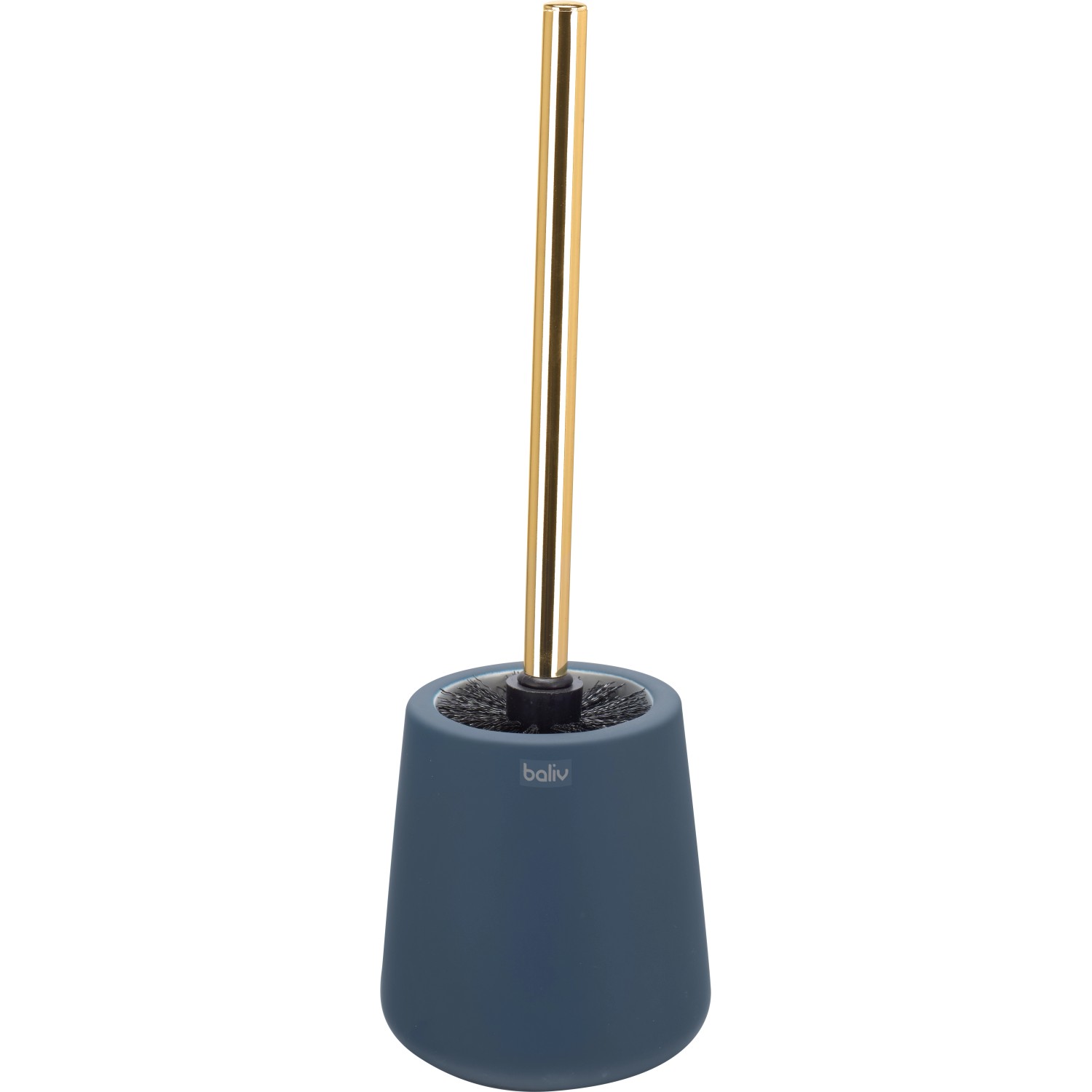 baliv Držák na WC štětku, zelený/zlatý, keramický