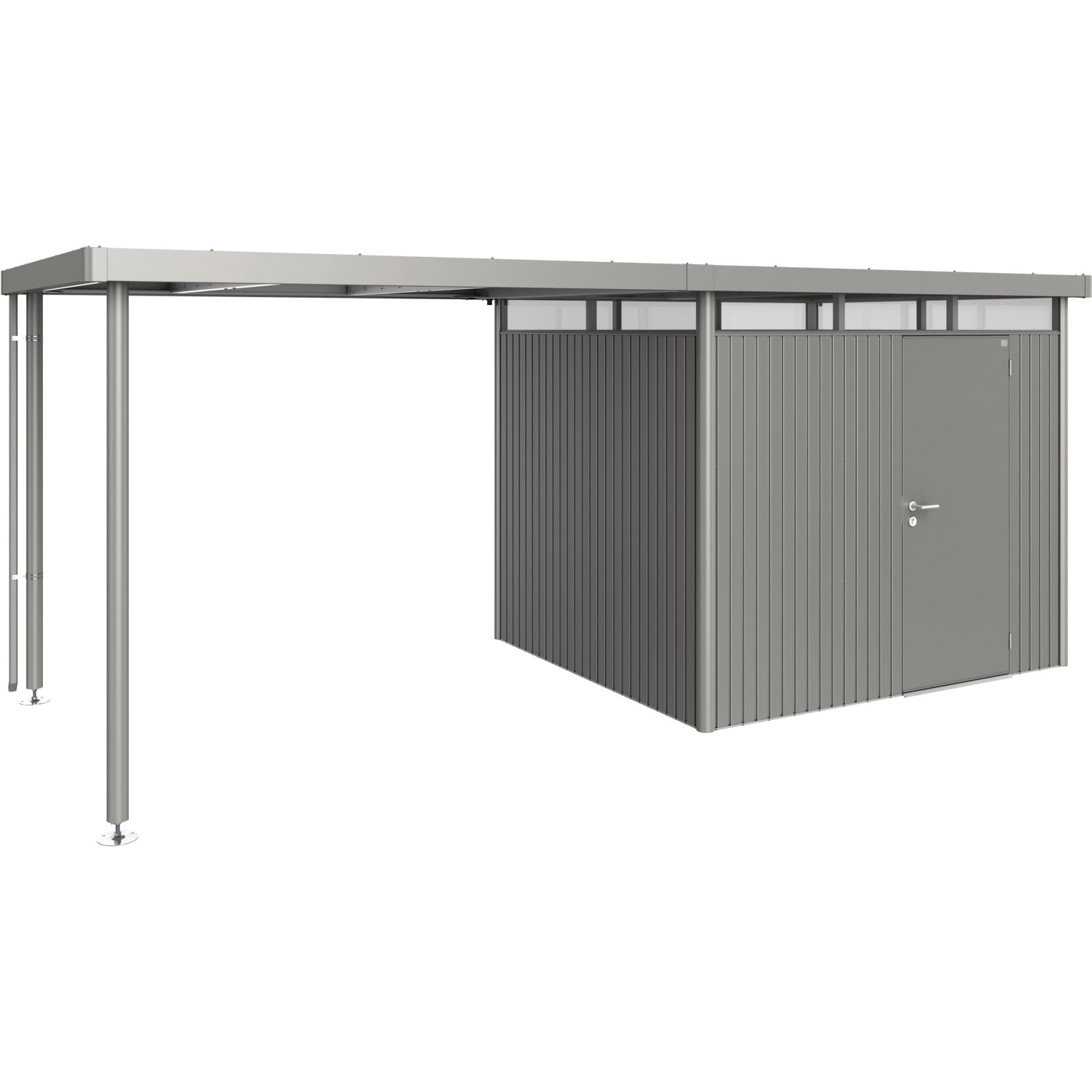 Biohort Boční střecha k zahradnímu domku HighLine H3, křemenově šedá, vel. L