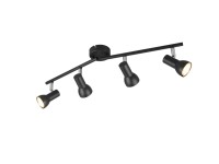 Reality Stropní 4bodové svítidlo Cantar, matná černá, 60,5 x 15,5 x 8 cm