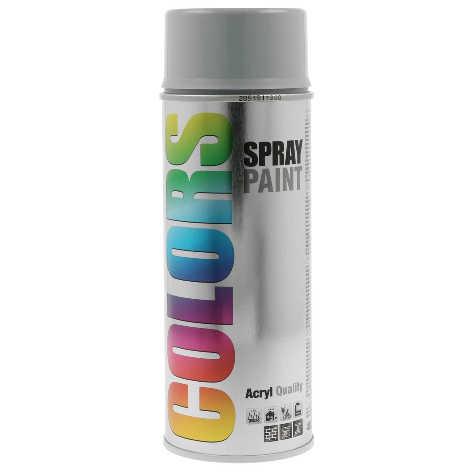 Lak ve spreji COLORS RAL 7001 stříbrošedá lesklá 400 ml